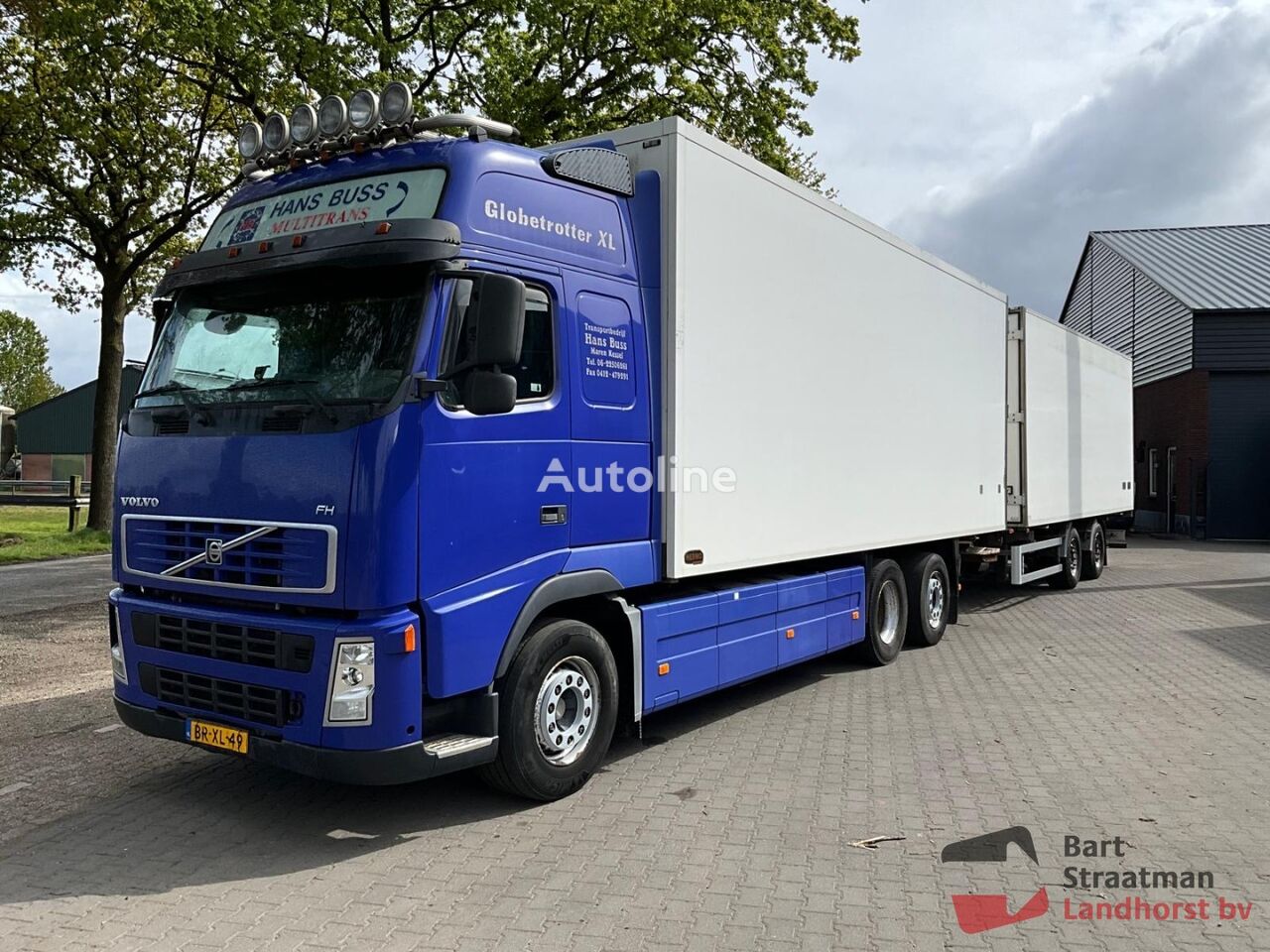 Volvo FH 440 6x2 Euro 3 Combi met dubbel deks bak en doorlaadbare wipk box truck