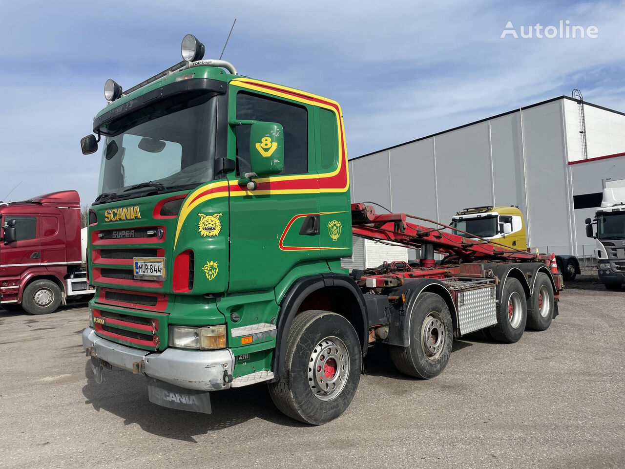 Scania R500 8x4 | V8 | HUB REDUCTION | FULL STEEL | MANUAL | cable system truck
