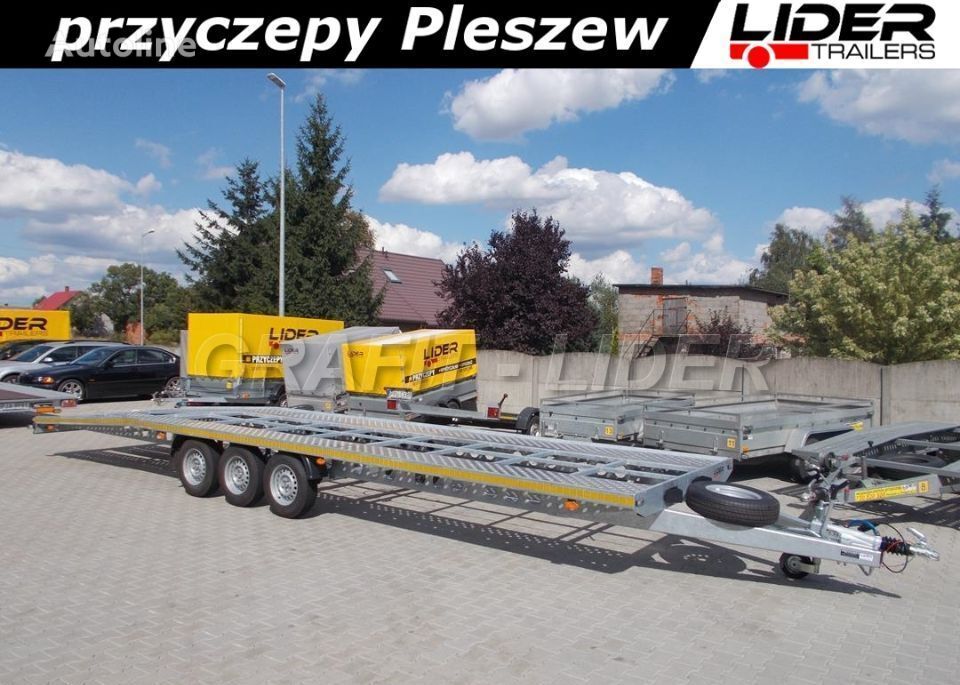 new Lider trailers LT-075 przyczepa 850x210, ciężarowa laweta alumin car transporter trailer