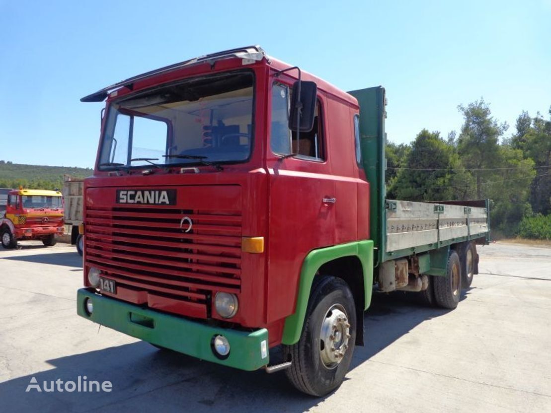 Scania LB141 V8  flatbed truck