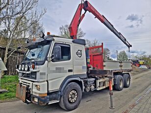 Volvo FM12 380 *6x2 *DUMPER+crane FASSI 21t/m *MANUAL *REMOTE *VIDEO flatbed truck