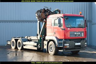 MAN TGA 28.440, 6x2, CRANE (GRAB, 2670 KG, 20 M) hook lift truck