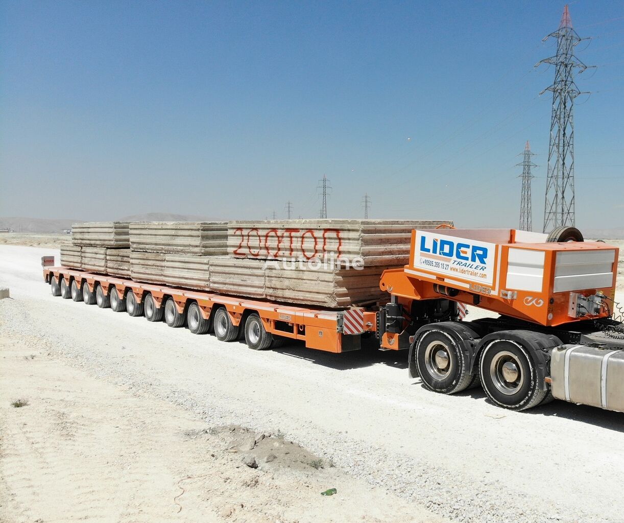 new Lider LIDER 2024 NEW UNUSED l 200 TONS CAPACITY New Productions Direct low bed semi-trailer