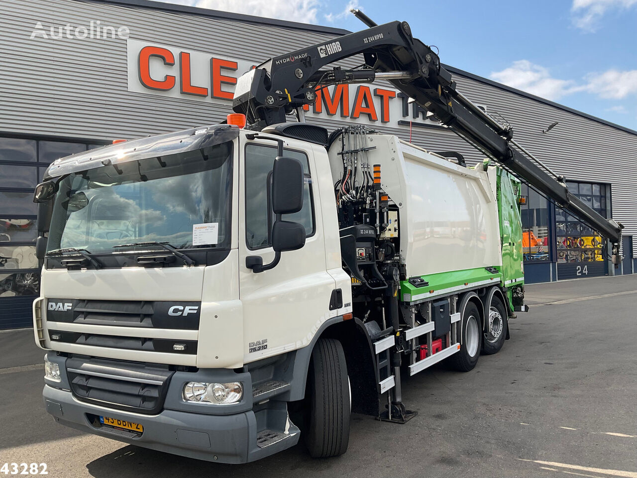 DAF FAN 75 CF 310 Hiab 24 Tonmeter laadkraan garbage truck