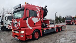 MAN TGX 26.400 + HMF 6020, Euro 5 platform truck