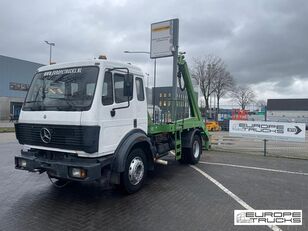 Mercedes-Benz SK 1824 Full steel - Manual - 6 cylinder - Hub red - Mech pump skip loader truck