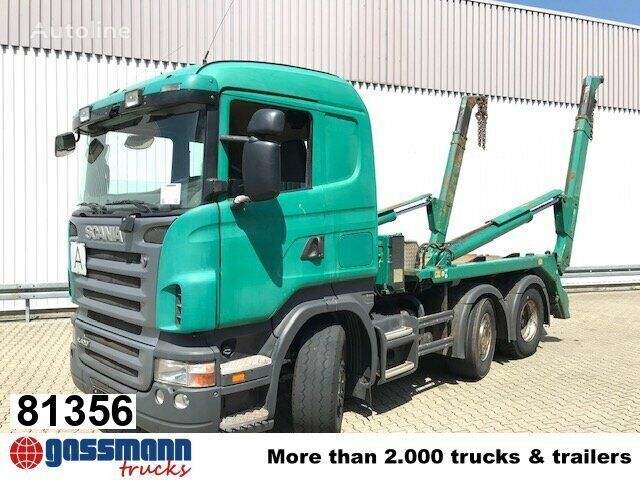 Scania R420 6x2/4 Vorlauflenk-/Liftachse skip loader truck