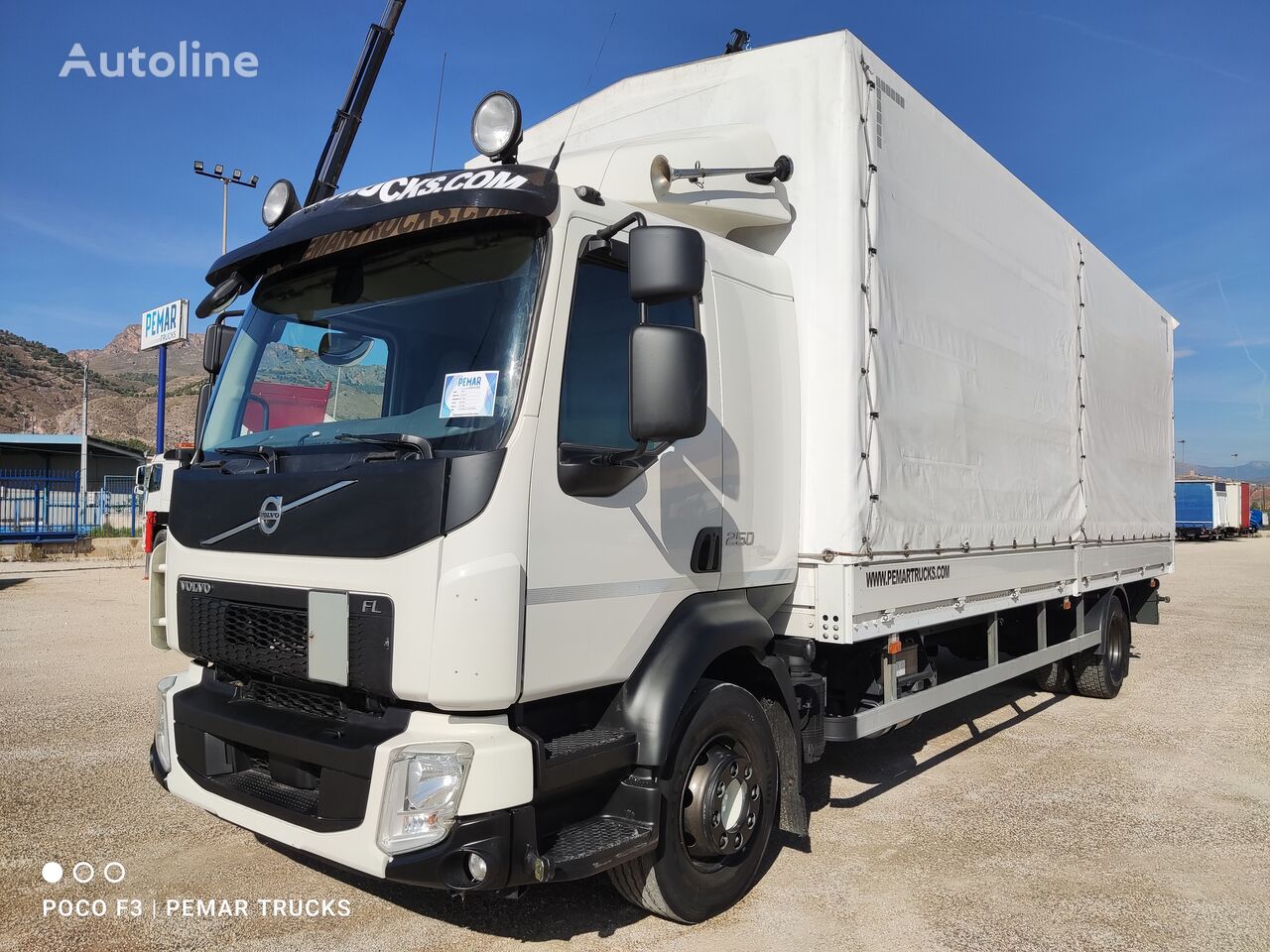 Volvo FL 250 SEMITAUTLINER 16T 4X2 EURO 6 tilt truck