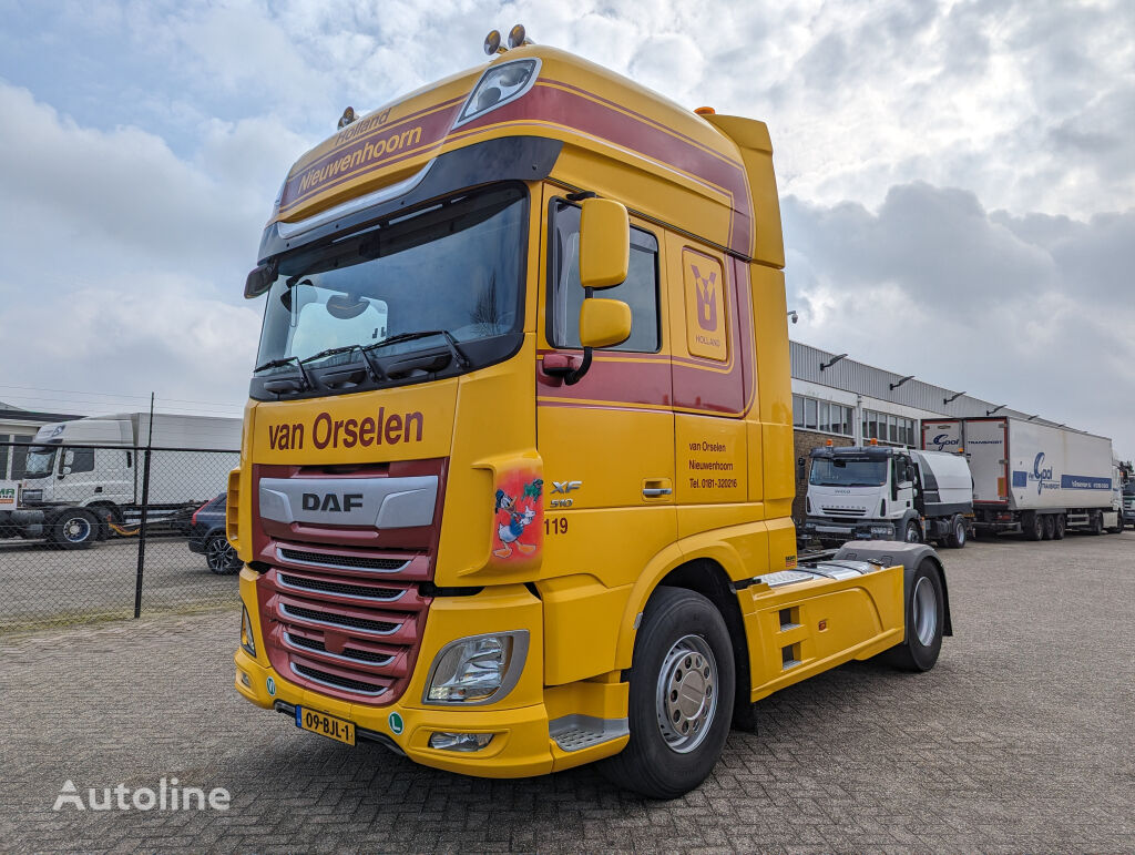 DAF FT XF510 4x2 Euro6 - ADR - StandAirco - Luchthoorns - SideSkirts truck tractor
